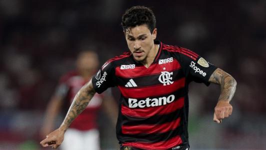 Pedro, em jogo do Flamengo