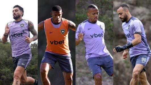 Botafogo deve ter retornos importantes contra o Santos, no domingo (26), pelo Campeonato Brasileiro