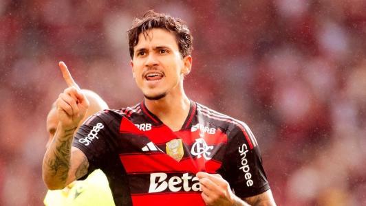 Pedro em jogo pelo Flamengo