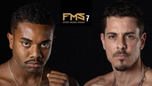Pôster da luta entre Davi Brito e Sacha Bali no Fight Music Show 7