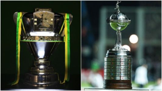Taças da Copa do Brasil e da Copa Libertadores
