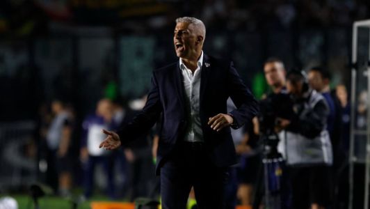 Hernán Crespo neste domingo (2) em Vasco x São Paulo pelo Brasileiro