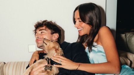 Charles Leclerc e noiva Alexandra Saint Mleux