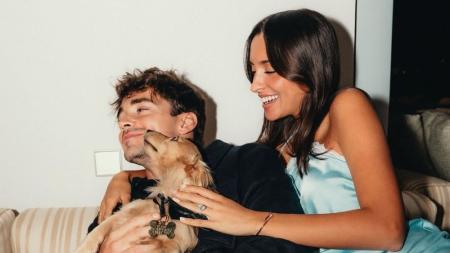 Charles Leclerc e noiva Alexandra Saint Mleux