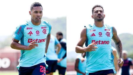 Alex Sandro e Danilo, do Flamengo, estiveram na Copa do Mundo com a Seleção Brasileira
