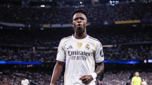 Vini Jr em ação pelo Real Madrid