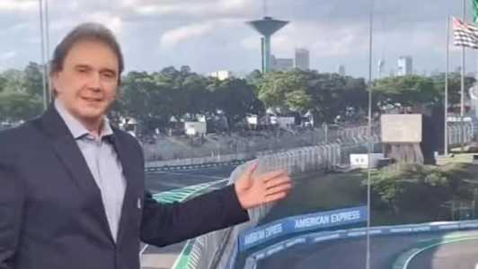 Reginaldo Leme em ação durante GP do Brasil, neste final de semana