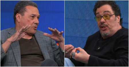 Luxemburgo e Casagrande juntos nesta segunda-feira (10), no Galvão e Amigos