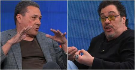 Luxemburgo e Casagrande juntos nesta segunda-feira (10), no Galvão e Amigos