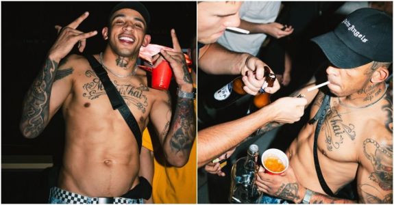 Carlos Prates, lutador brasileiro do UFC, não esconde que gosta de fumar e beber