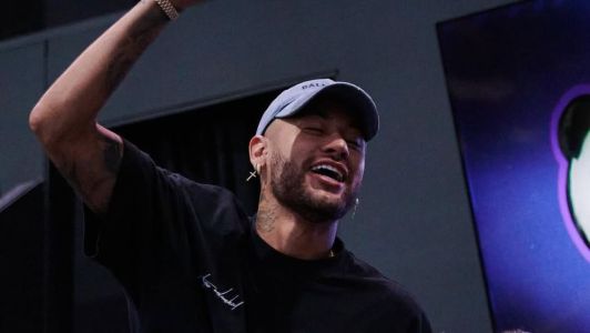 Neymar torcendo pela FURIA na Kings League Brazil