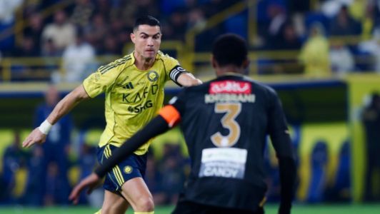 Cristiano Ronaldo em campo pelo Al-Nassr neste domingo (23)