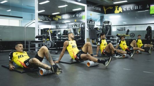 Jogadores do Atlético realizaram atividade regenerativa na Cidade do Galo