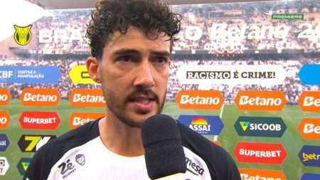 Gustavo Henrique, zagueiro do Corinthians, marcou o gol de empate do Timão contra o Botafogo