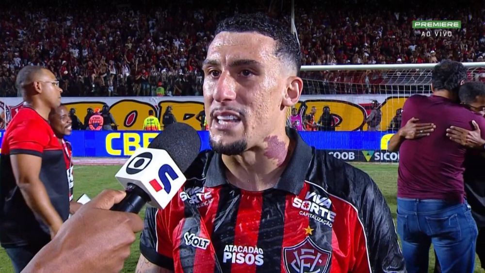 O que disse Baralhas após marcar o gol da permanência do Vitória na Série A