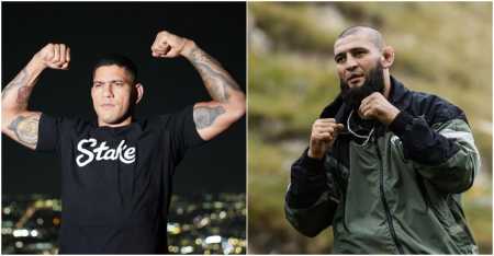 Alex Poatan e Khamzat Chimaev, lutadores do UFC