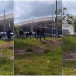 Torcedores do Corinthians tentam invadir rua com torcida do Cruzeiro e provocam confusão