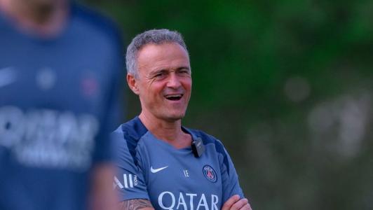 PSG x Flamengo: Luis Enrique em atividade em Doha, no Catar