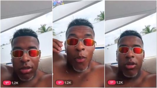 Keny Arroyo em live nas redes sociais