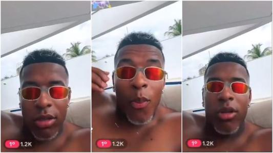 Keny Arroyo em live nas redes sociais