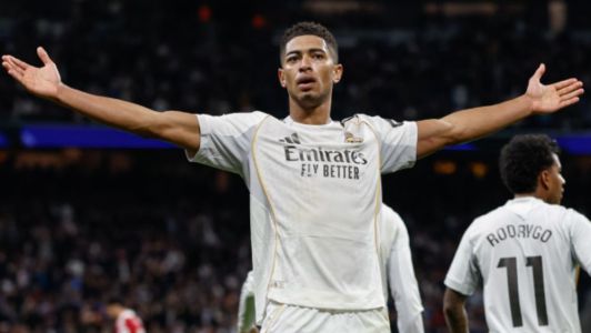 Jude Bellingham celebra o seu gol diante do Sevilla