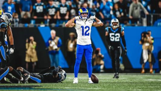 Puka Nacua, wide receiver do Los Angeles Rams, teve grande atuação no jogo