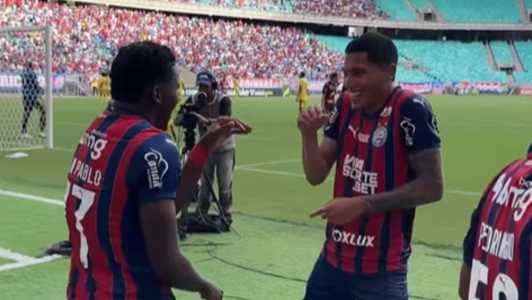 Ruan Pablo foi o destaque do Bahia com dois gols marcados