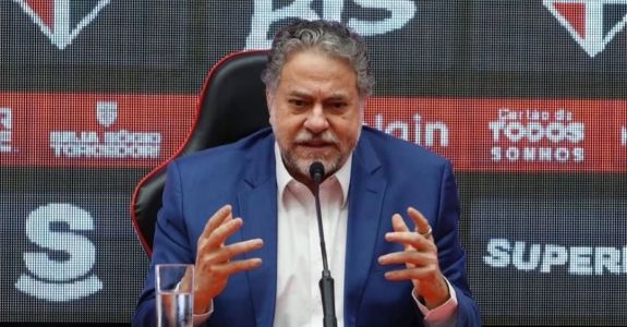 Julio Casares, à época à frente do São Paulo