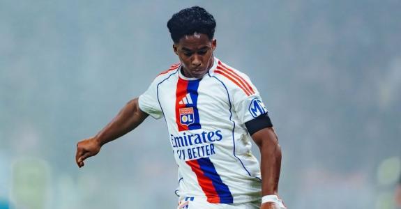 Endrick, em ação pelo Lyon