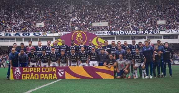 Elenco do Remo, campeão da Super Copa Grão Pará, já em 2026