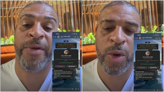 Adriano Imperador em vídeo nas redes sociais