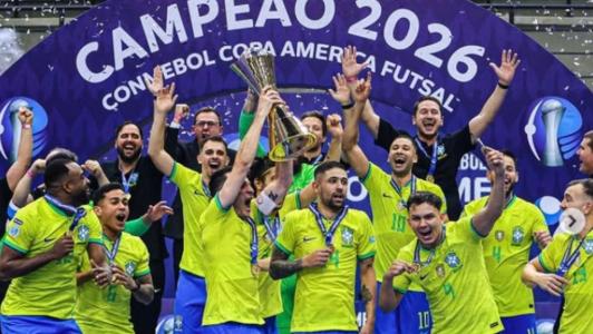 Seleção Brasileira conquistou o 12° título de sua história da Copa América de Futsal