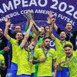 Com gol no fim, Brasil vence Argentina e conquista a Copa América de Futsal