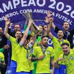 Com gol no fim, Brasil vence Argentina e conquista a Copa América de Futsal