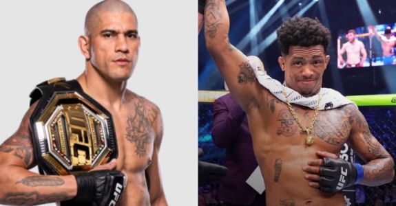 Alex Poatan, campeão meio-pesado e Vinicius 'Lokdog' Oliveira, lutador do peso-galo do UFC