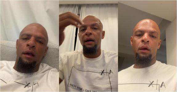 Felipe Melo por meio dos stories do Instagram