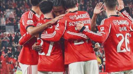 Benfica venceu o Alverca neste domingo (8) pela Liga Portugal