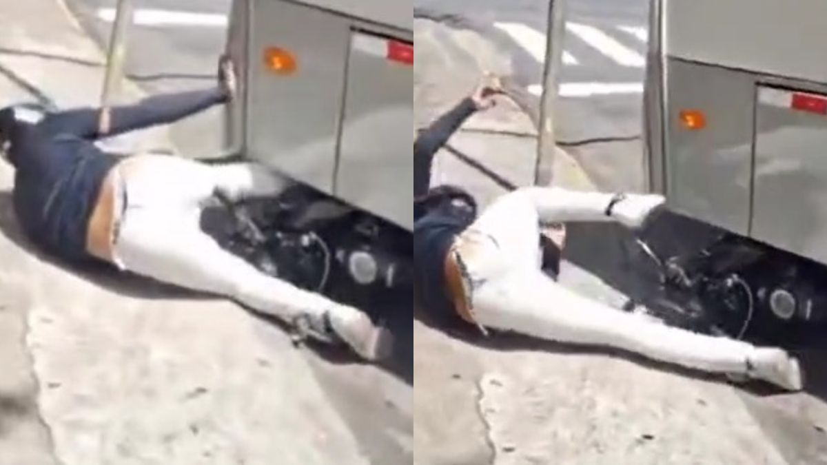Vídeo: motorista de ônibus atropela motociclista durante briga de trânsito no Recife