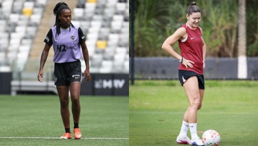 Hingredy, do Atlético, e Gabi Zanotti, do Corinthians