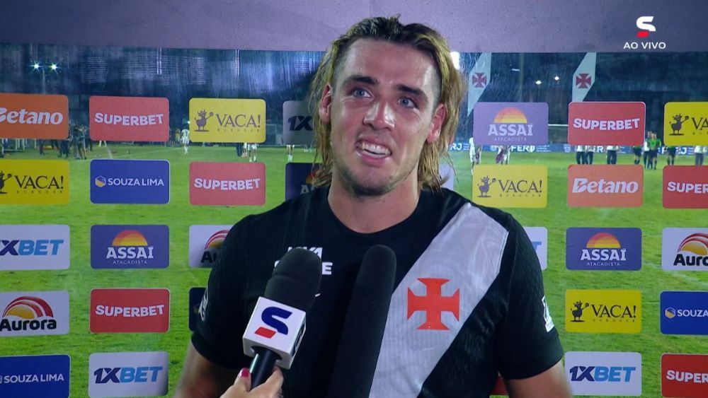 Veja o que disse Spinelli após marcar na vitória do Vasco sobre o Volta Redonda