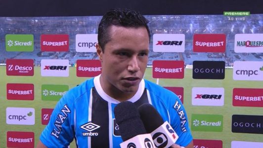 Marlon, lateral-esquerdo do Grêmio, após o empate do Tricolor contra o Juventude