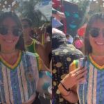 Turista argentina curte Carnaval no bloco ‘Lavô, Tá Novo!’ e se declara: “Eu amo BH”