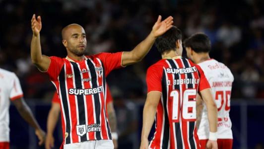Lucas Moura, autor do segundo gol do São Paulo na partida