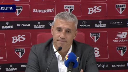 Hernán Crespo em entrevista coletiva após São Paulo 2 x 1 Bragantino