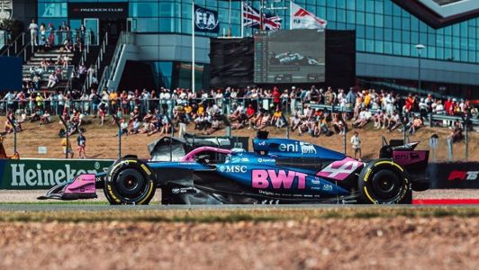 Carro da Alpine em ação na temporada 2025 da Fórmula 1