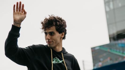 Gabriel Bortoleto, piloto da Sauber, no Autódromo de Interlagos