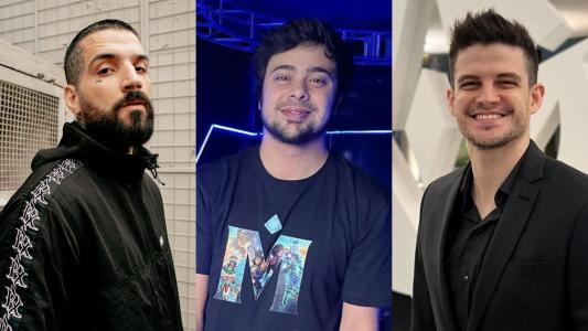 Os ex-jogadores Felipe 'brTT', Felipe 'YoDa' e Gabriel 'Kami' são três dos maiores nomes do cenário brasileiro de LoL