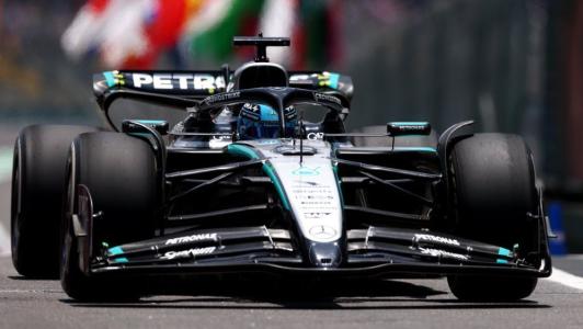 George Russell, piloto da Mercedes, último vencedor do GP de Las Vegas