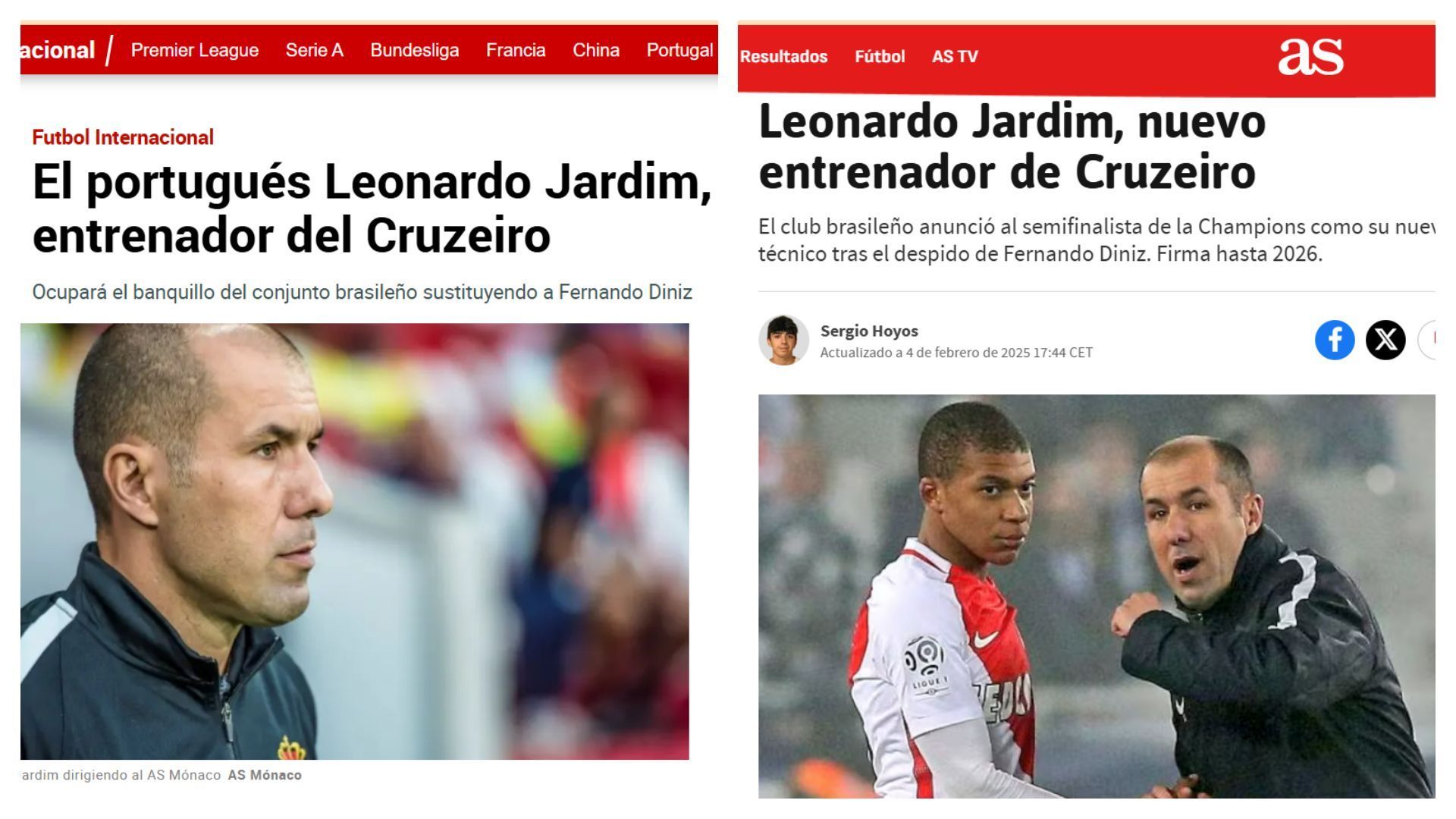 Chegada de Leonardo Jardim ao Cruzeiro tem repercussão internacional