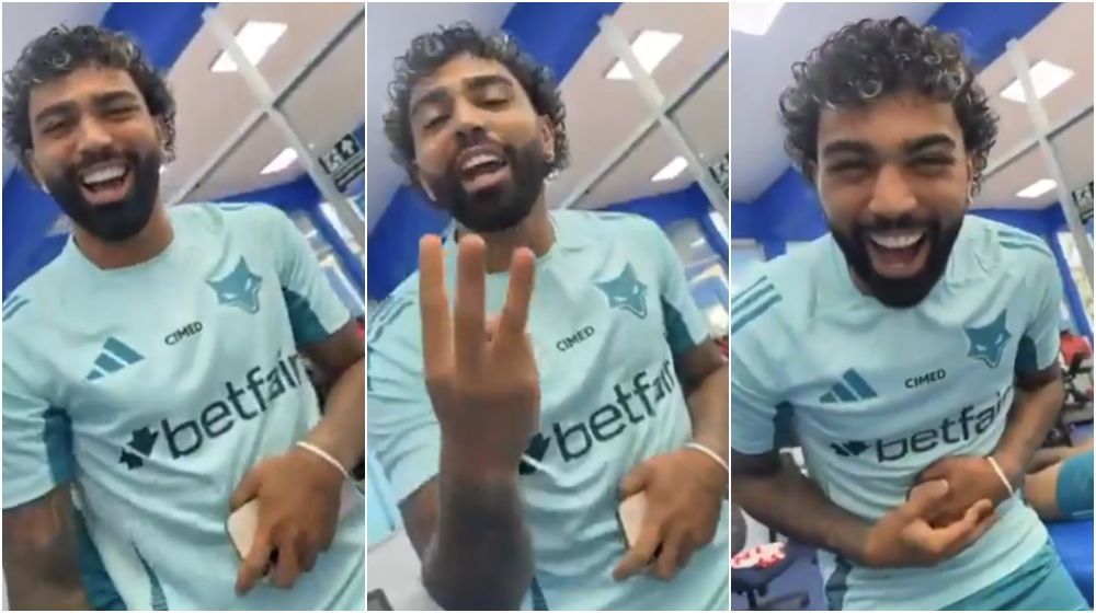 Em vídeo, Gabigol brinca com Bolasie após hat-trick pelo Cruzeiro: 'Let's bora'